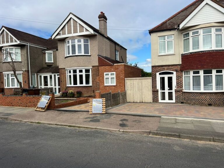block paved driveway with drainage channel bexleyheath 04