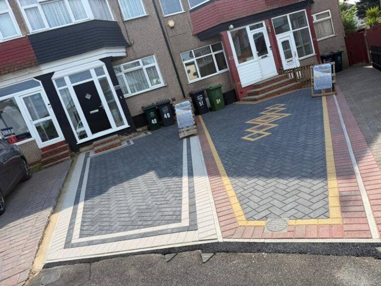 double block paved driveway dartford 10