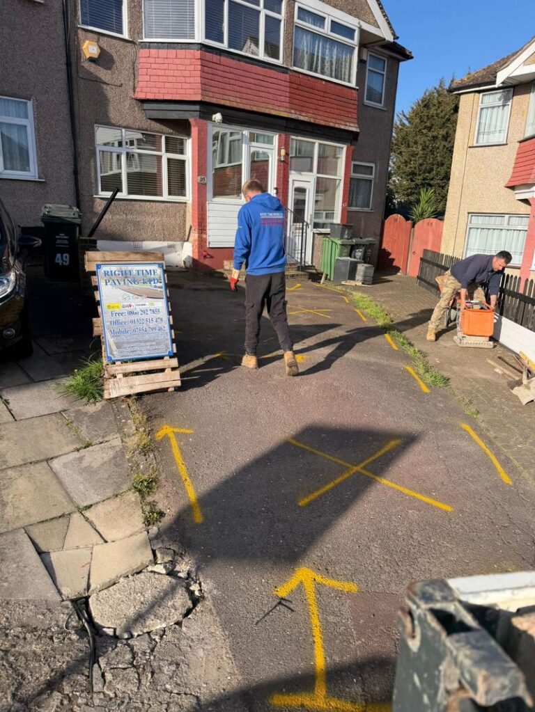 double block paved driveway dartford 5