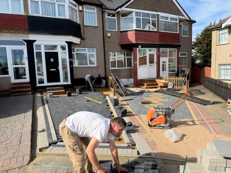 double block paved driveway dartford 6