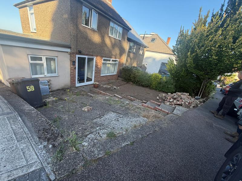 grey block paved driveway darenth 1